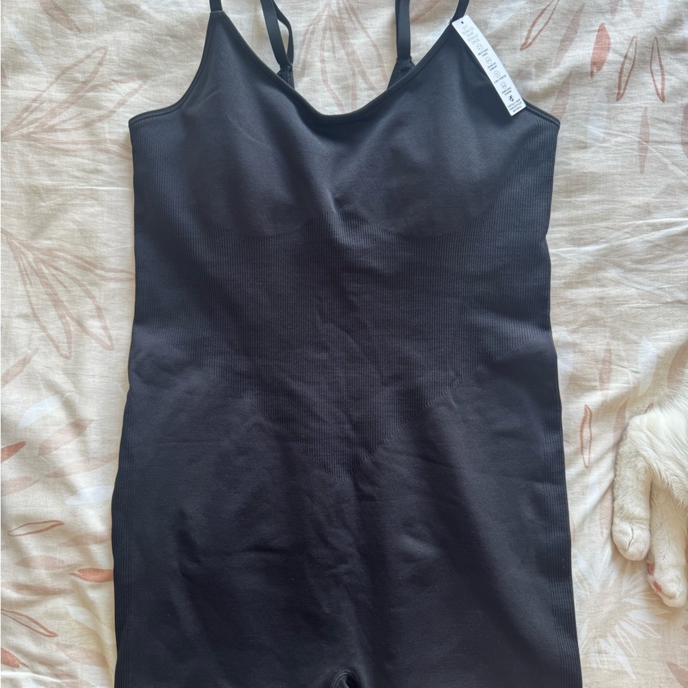 PINK Victoria's Secret Charcoal Bodysuit